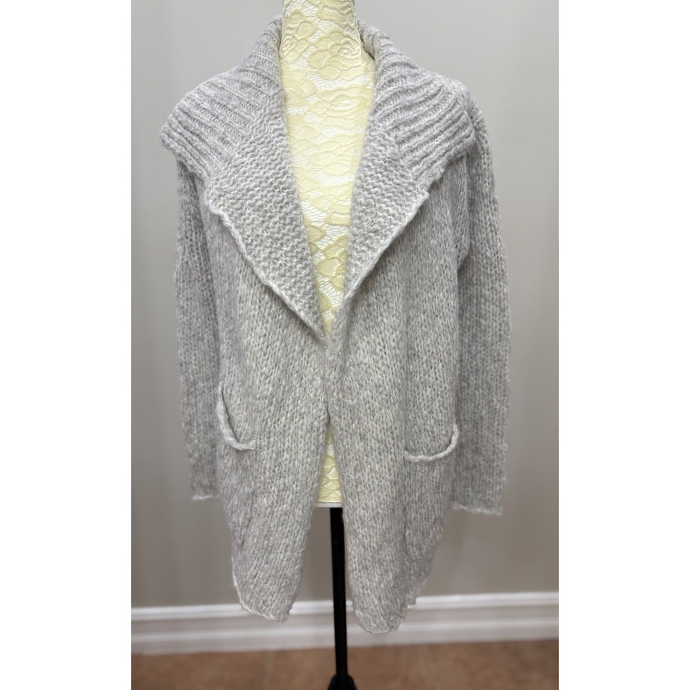 Velvet Graham Spencer Womens XS Lee Loo Wool Cardigan Sweater Textured Slub